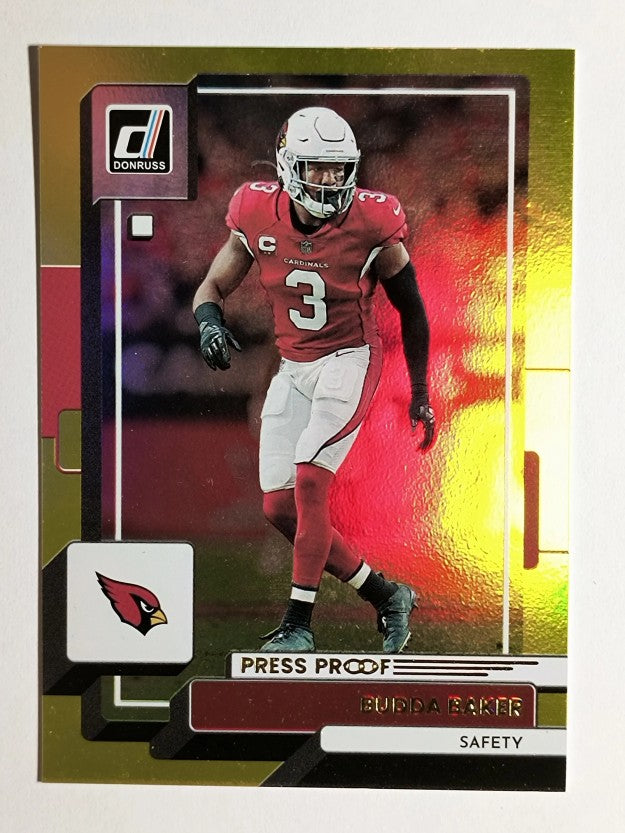 2022 Donruss Press Proof Yellow #10 Budda Baker
