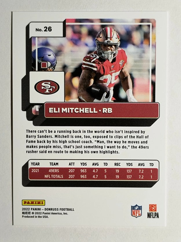 2022 Donruss Press Proof Yellow #26 Eli Mitchell