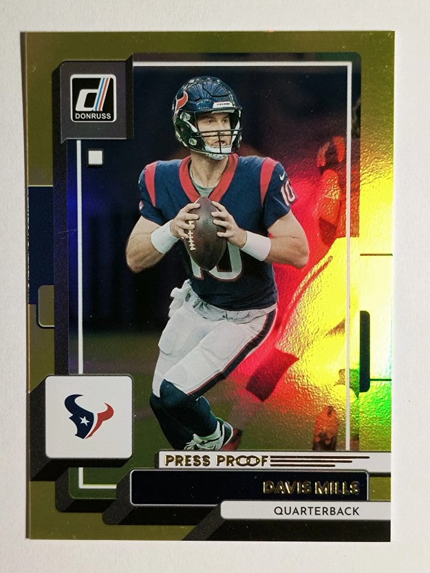 2022 Donruss Press Proof Yellow #41 Davis Mills