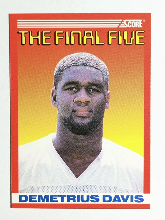 1990 Score #B2 Demetrius Davis FF