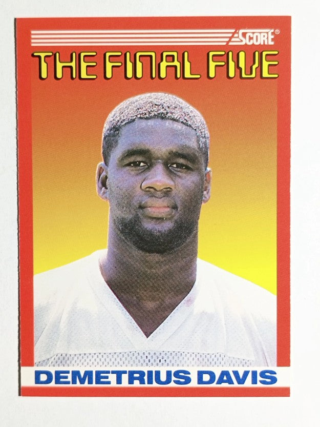 1990 Score #B2 Demetrius Davis FF