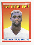 1990 Score #B2 Demetrius Davis FF