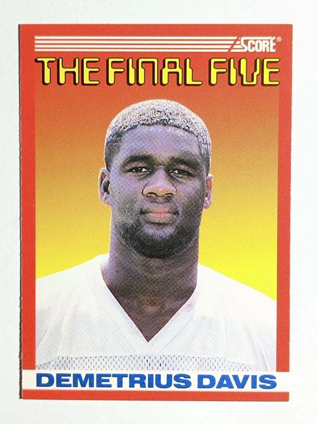 1990 Score #B2 Demetrius Davis FF