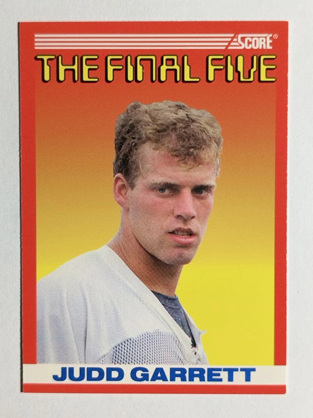 1990 Score #B4 Judd Garrett FF