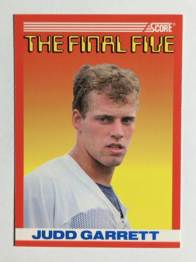 1990 Score #B4 Judd Garrett FF