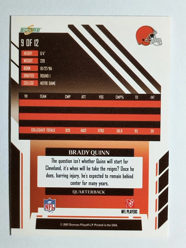 2007 Select National Convention #9 Brady Quinn