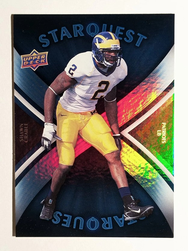 2008 Upper Deck StarQuest Rainbow Blue #SQ16 Shawn Crable
