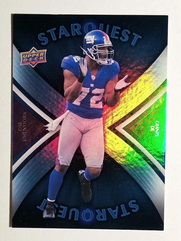 2008 Upper Deck StarQuest Rainbow Blue #SQ23 Osi Umenyiora