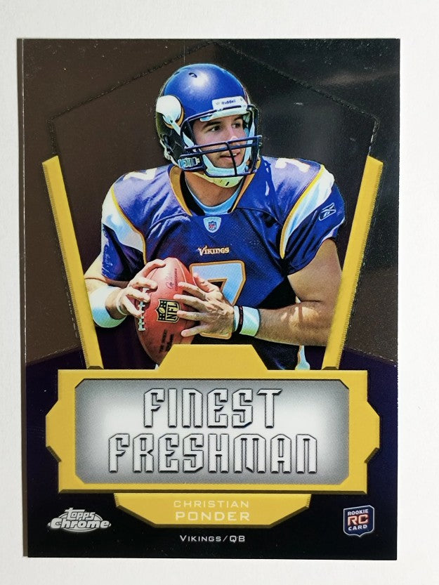 2011 Topps Chrome Finest Freshman #FFCP Christian Ponder