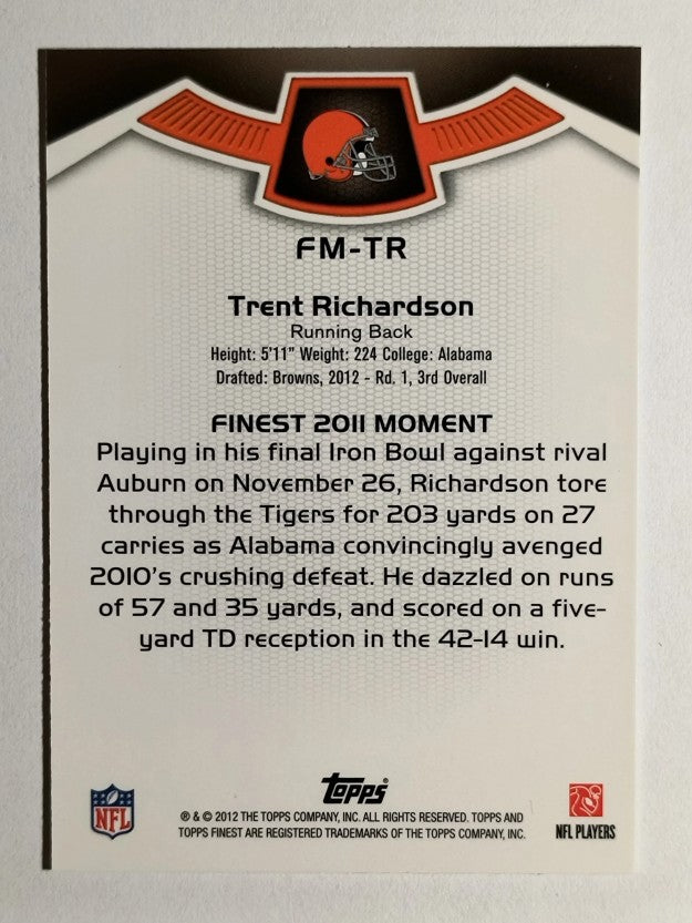 2012 Finest Moments #FMTR Trent Richardson