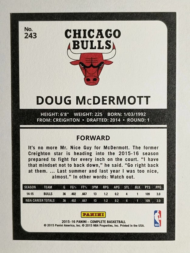 2015-16 Panini Complete #243 Doug McDermott