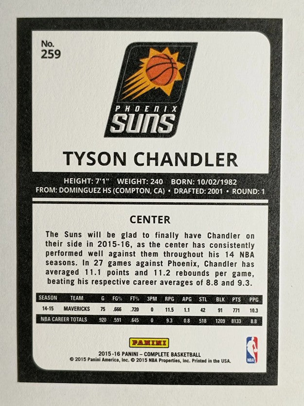 2015-16 Panini Complete #259 Tyson Chandler