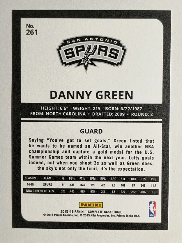 2015-16 Panini Complete #261 Danny Green