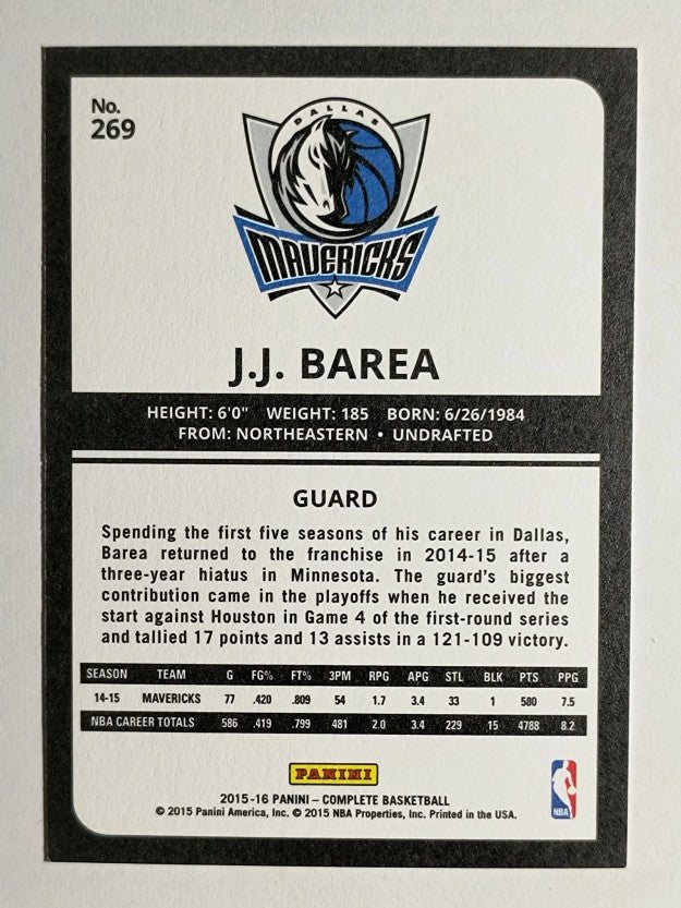 2015-16 Panini Complete #269 J.J. Barea