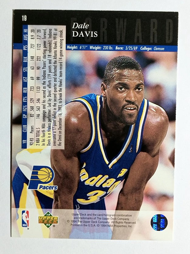 1993-94 Upper Deck SE #19 Dale Davis