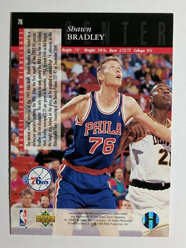 1993-94 Upper Deck SE #76 Shawn Bradley RC