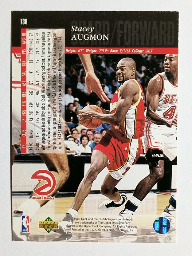1993-94 Upper Deck SE #136 Stacey Augmon