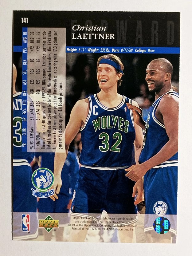 1993-94 Upper Deck SE #141 Christian Laettner