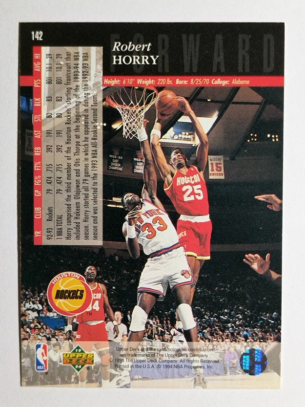 1993-94 Upper Deck SE #142 Robert Horry