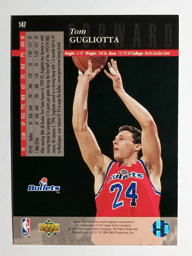 1993-94 Upper Deck SE #147 Tom Gugliotta
