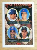 1993 Topps #701 Mike Piazza/Brook Fordyce/Carlos Delgado/Donnie Leshnock