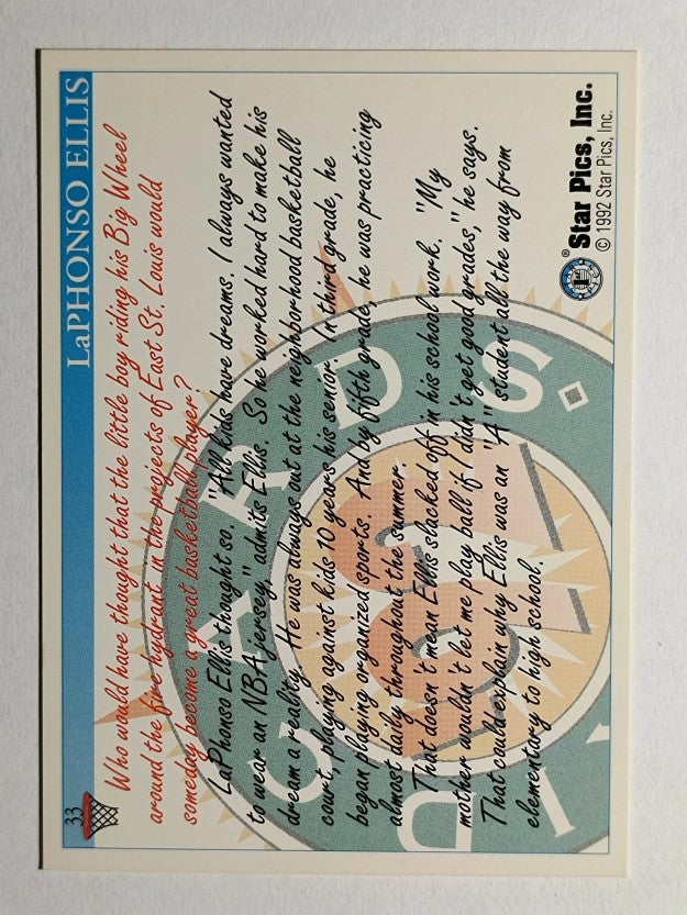 1992 Star Pics #33 LaPhonso Ellis
