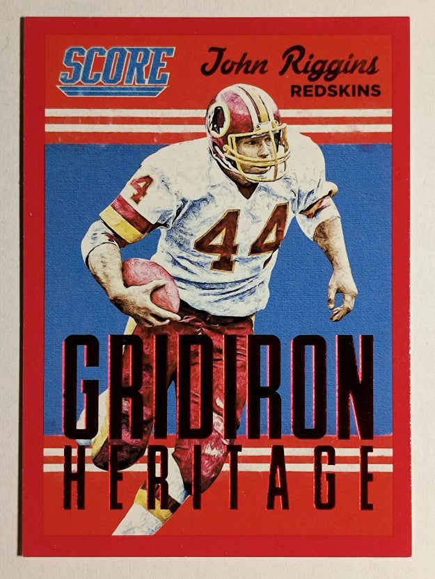 2015 Score Gridiron Heritage Red #4 John Riggins