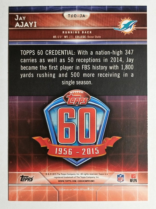 2015 Topps 60th Anniversary Throwbacks #T60JA Jay Ajayi