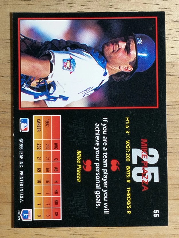 1993 Triple Play #55 Mike Piazza