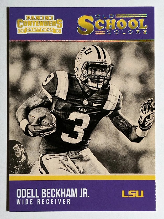 2016 Panini Contenders Draft Picks Old School Colors #18 Odell Beckham Jr.
