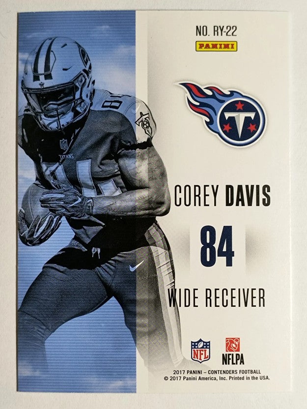 2017 Panini Contenders Rookie of the Year Contenders #RY22 Corey Davis