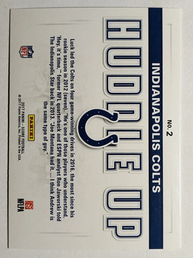 2017 Score Huddle Up #2 Andrew Luck