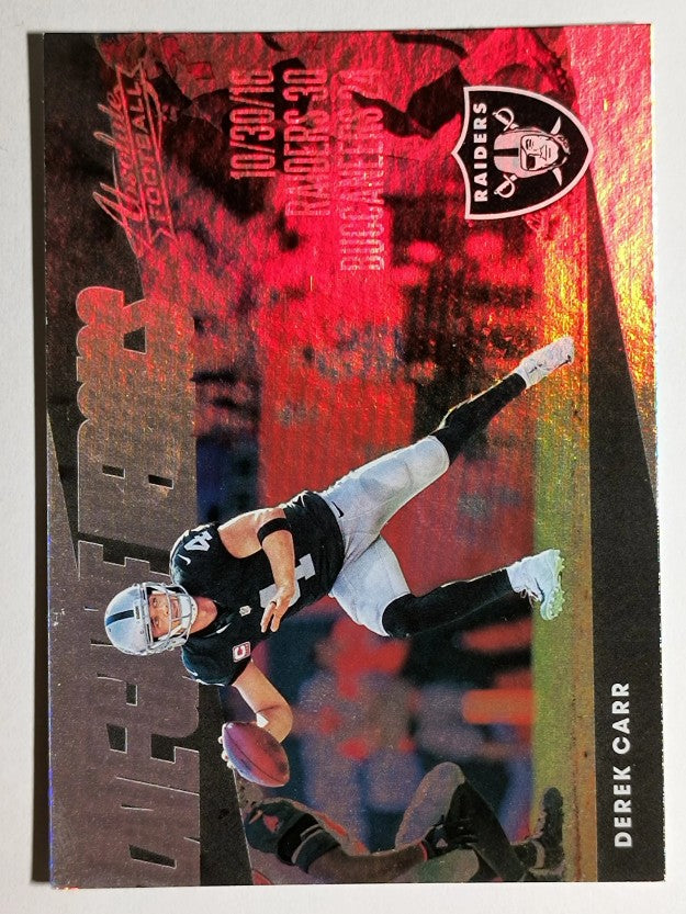 2018 Absolute Late Game Heroics #4 Derek Carr (NM)