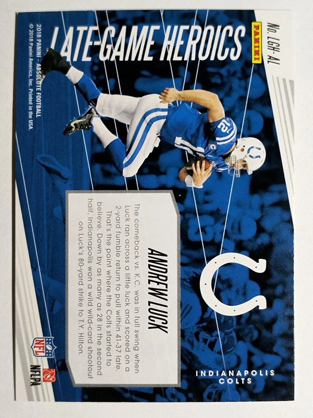 2018 Absolute Late Game Heroics #6 Andrew Luck