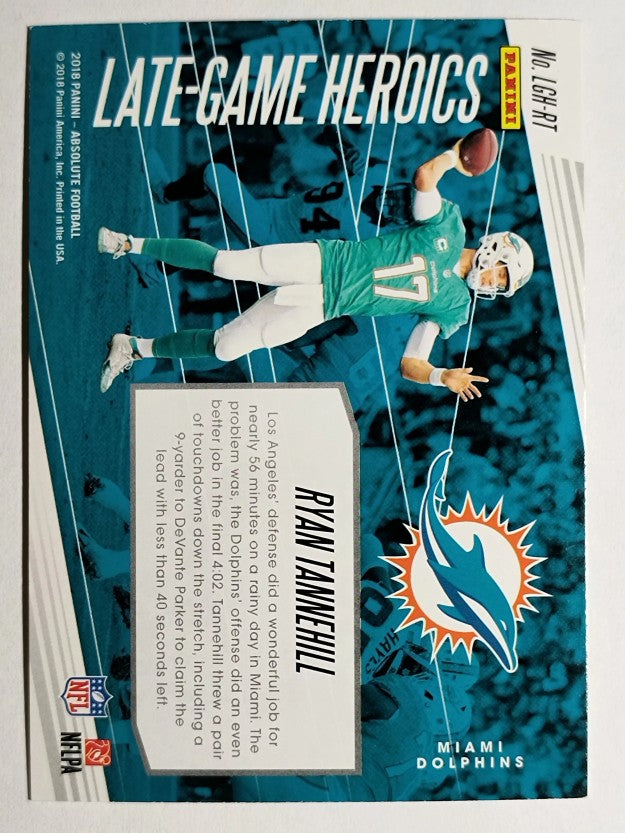2018 Absolute Late Game Heroics #20 Ryan Tannehill (NM)
