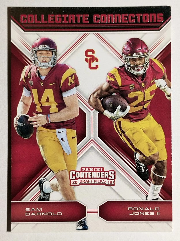 2018 Contenders Draft Collegiate Connections #1 Ronald Jones II/Sam Darnold (NM)