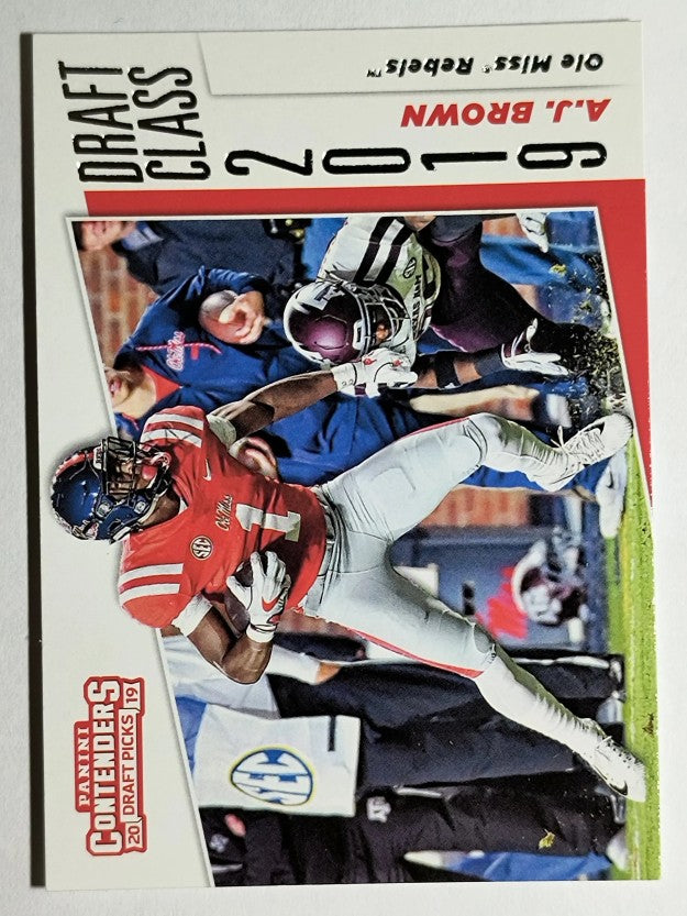 2019 Panini Contenders Draft Picks Draft Class #5 A.J. Brown (NM)
