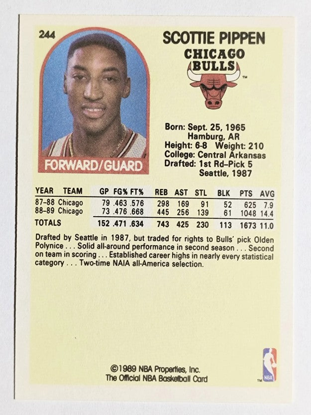 1989-90 Hoops #244 Scottie Pippen