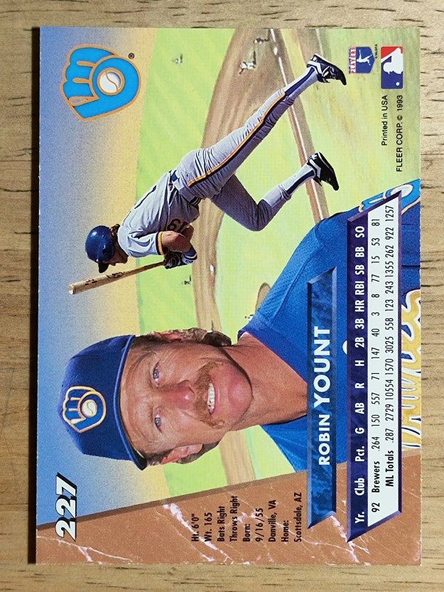 1993 Ultra #227 Robin Yount