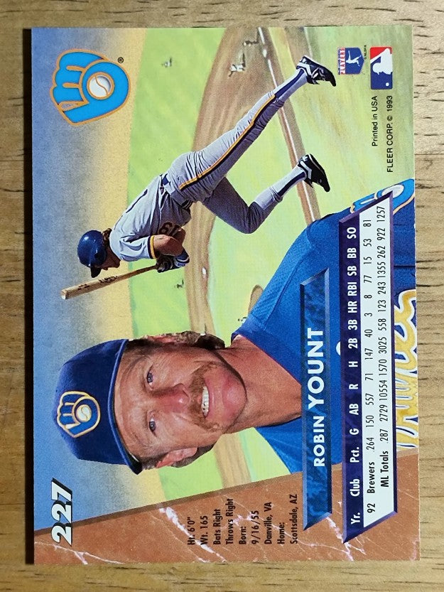 1993 Ultra #227 Robin Yount