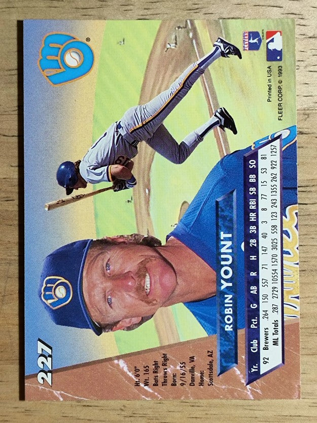 1993 Ultra #227 Robin Yount