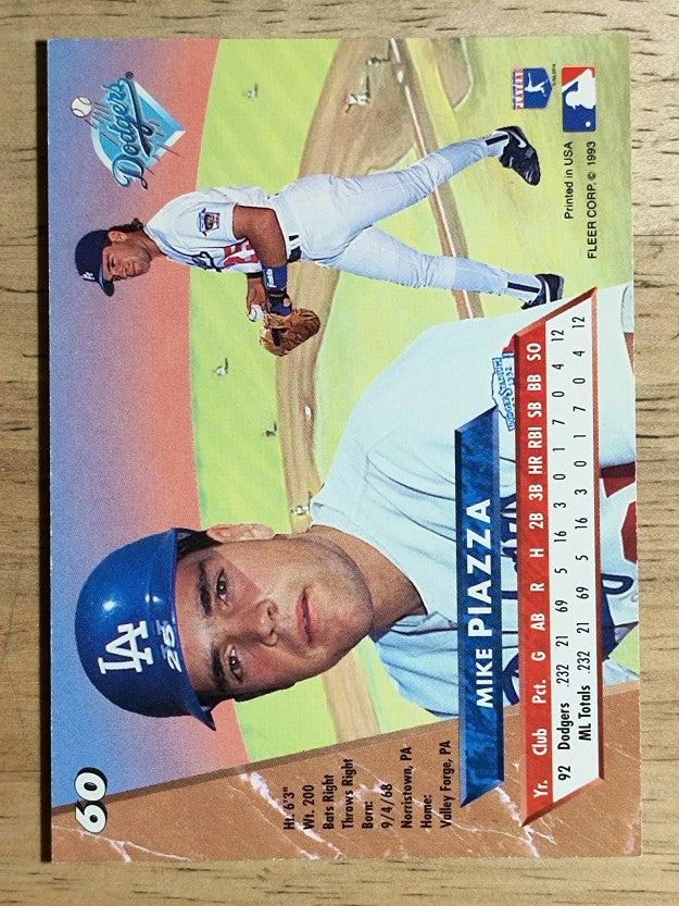 1993 Ultra #60 Mike Piazza