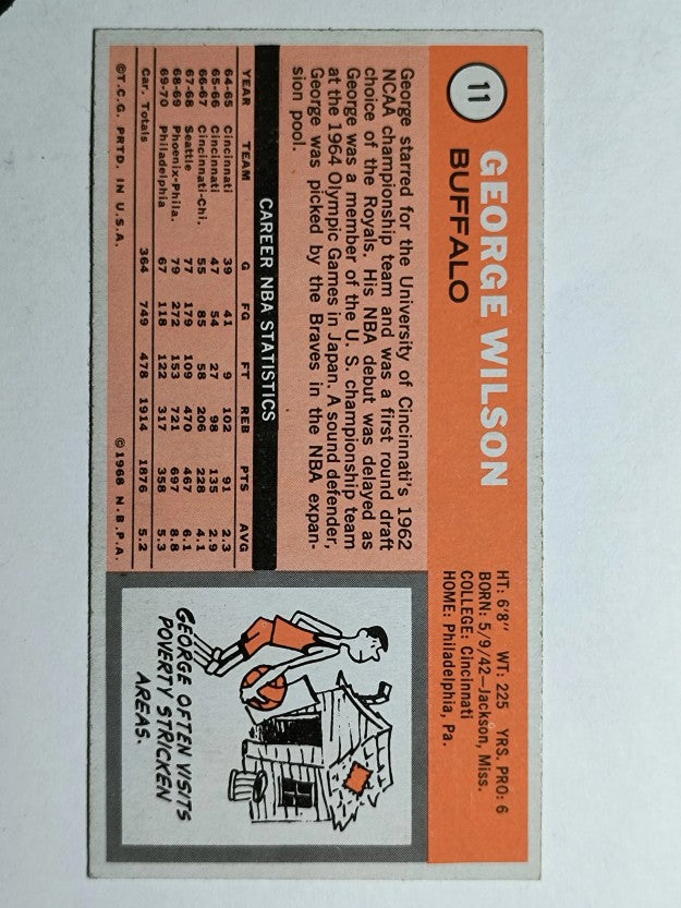 1970-71 Topps #11 George Wilson RC (EX)