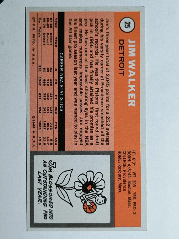 1970-71 Topps #25 Jimmy Walker (NM)