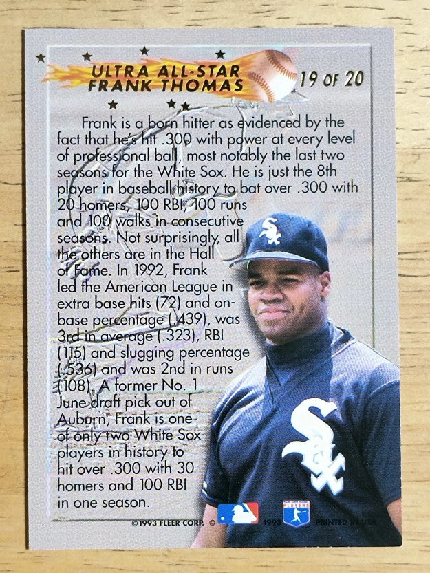 1993 Ultra All-Stars #19 Frank Thomas
