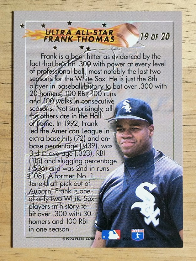 1993 Ultra All-Stars #19 Frank Thomas
