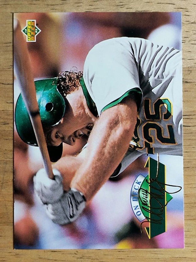 1993 Upper Deck On Deck #D18 Mark McGwire