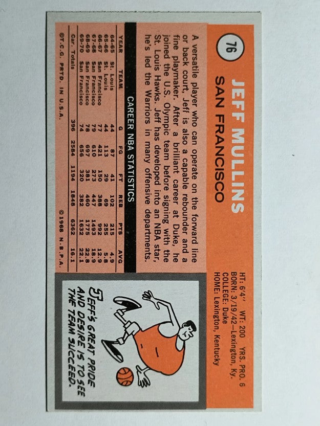 1970-71 Topps #76 Jeff Mullins (EXMT)