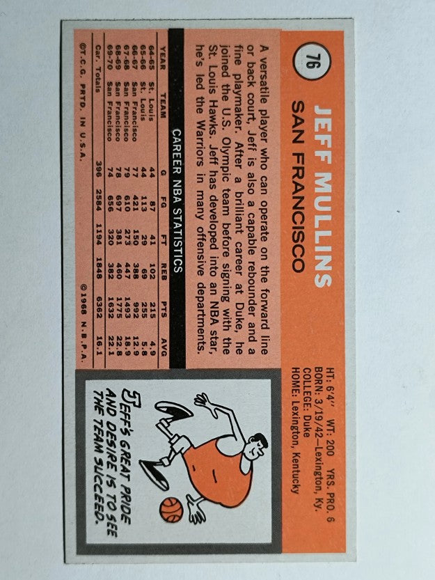 1970-71 Topps #76 Jeff Mullins (EXMT)
