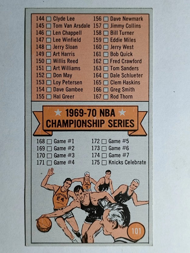 1970-71 Topps #101A Checklist 111-175/1970-71 in black (EXMT)